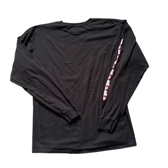 Death Note Ryuk Skull Girls Long Sleeve T-Shirt Size Large Goth concert Band - Picture 2 of 6